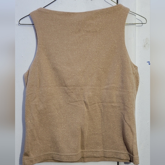 Gap top for women Size Small color gold with glitter - Picture 3 of 3